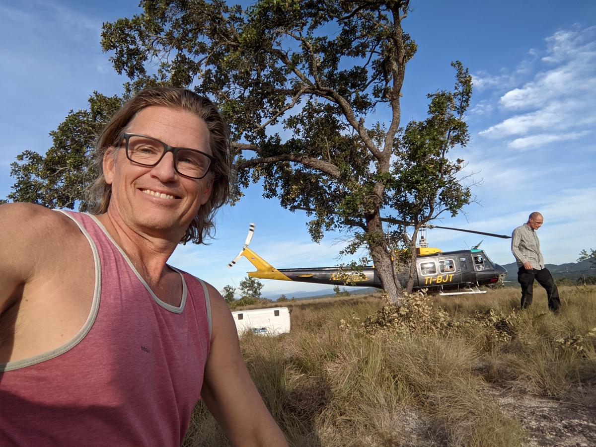 Russell with an airplane, 2021